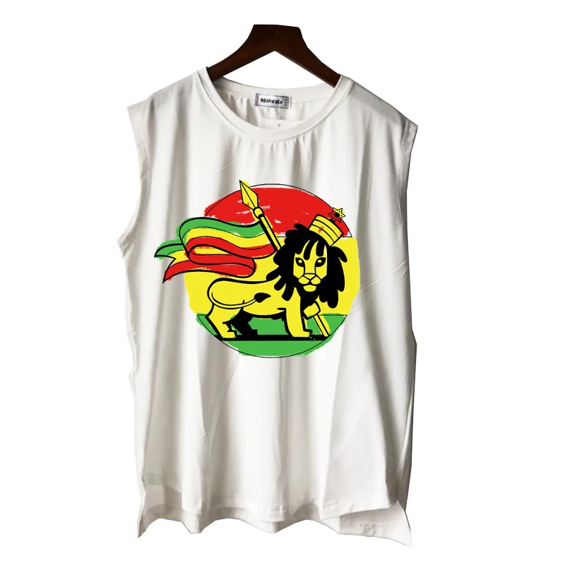 Майка reggae rasta lion smoke bear в стиле панк-рок и хип-хоп для мужчин женщин мальчиков