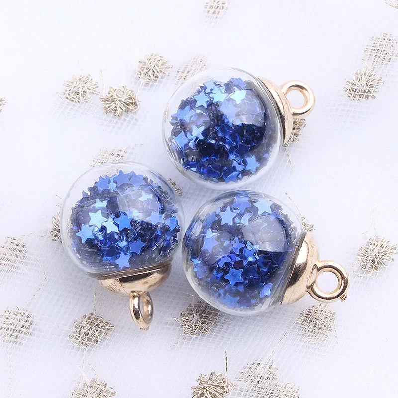 10pcs Transparent Star Sequin Clear Glass Ball DIY Handmade Confetti Sequin Glitter Crystal Ball Jewelry Pendant Christmas Decor 
10pcs Transparent Star Sequin Clear Glass Ball DIY Handmade Confetti Sequin Glitter Crystal Ball Jewelry Pendant Christmas Decor
