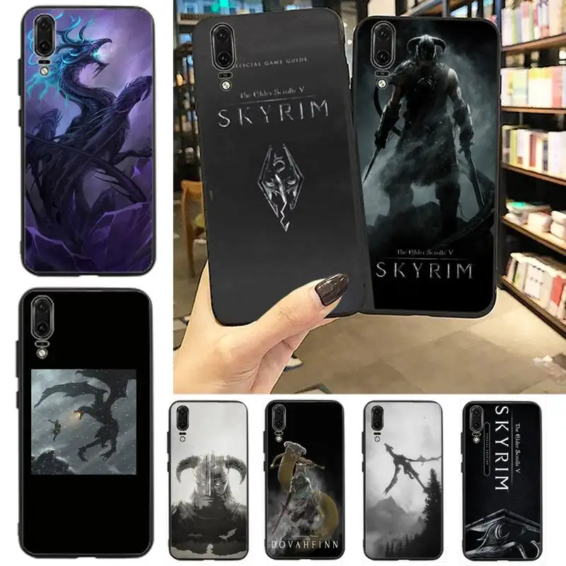 Top games The Elder Scrolls V Skyrim Phone Case For Huawei P20 P30 P40 lite Pro P Smart 2019 Mate 10 20 Lite Pro Nova 5t
Top games The Elder Scrolls V Skyrim Phone Case For Huawei P20 P30 P40 lite Pro P Smart 2019 Mate 10 20 Lite Pro Nova 5t