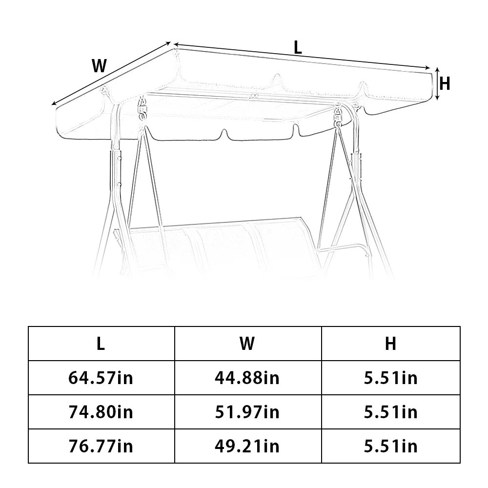 Garden Swing Canopy Top Cover Waterproof Outdoor Swing Chair Hammock Canopy Roof Canopy Replacement Swing Chair Awning
Garden Swing Canopy Top Cover Waterproof Outdoor Swing Chair Hammock Canopy Roof Canopy Replacement Swing Chair Awning