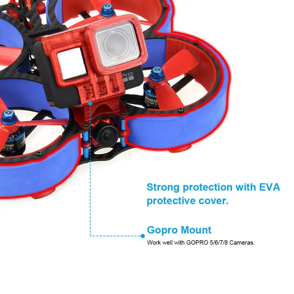 HGLRC Veyron 3 Cinewhoop 3Inch 136mm 4S/6S FPV Racing Drone With EVA Pipeline ZEUS35 AIO 600mW VTX 1408 Motor Caddx Ratel Camera
HGLRC Veyron 3 Cinewhoop 3Inch 136mm 4S/6S FPV Racing Drone With EVA Pipeline ZEUS35 AIO 600mW VTX 1408 Motor Caddx Ratel Camera