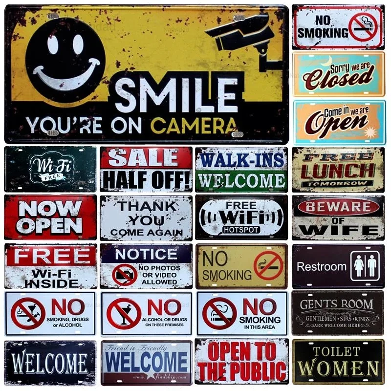 Retro Shabby Car Plate License Metal Signs Danger Stop Warning Text Iron Plate Wall Plaques Bar Club Room Home Decoration
Retro Shabby Car Plate License Metal Signs Danger Stop Warning Text Iron Plate Wall Plaques Bar Club Room Home Decoration