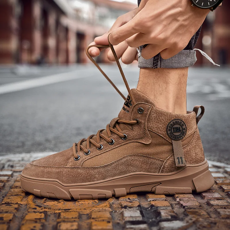 2020 Hot Youth Casual Shoes For Men Good Quality Leather Shoes Mens High Top Casual Sneakers Man Anti Slip Men Walking Footwear
2020 Hot Youth Casual Shoes For Men Good Quality Leather Shoes Mens High Top Casual Sneakers Man Anti Slip Men Walking Footwear