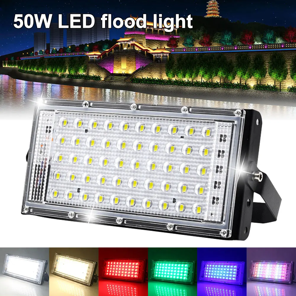 50W Red/Green/Blue/White LED Floodlight AC 220-240V Outdoor Flood Light Spotlight Waterproof Outdoor Street Wall Lamp Spotlight
50W Red/Green/Blue/White LED Floodlight AC 220-240V Outdoor Flood Light Spotlight Waterproof Outdoor Street Wall Lamp Spotlight