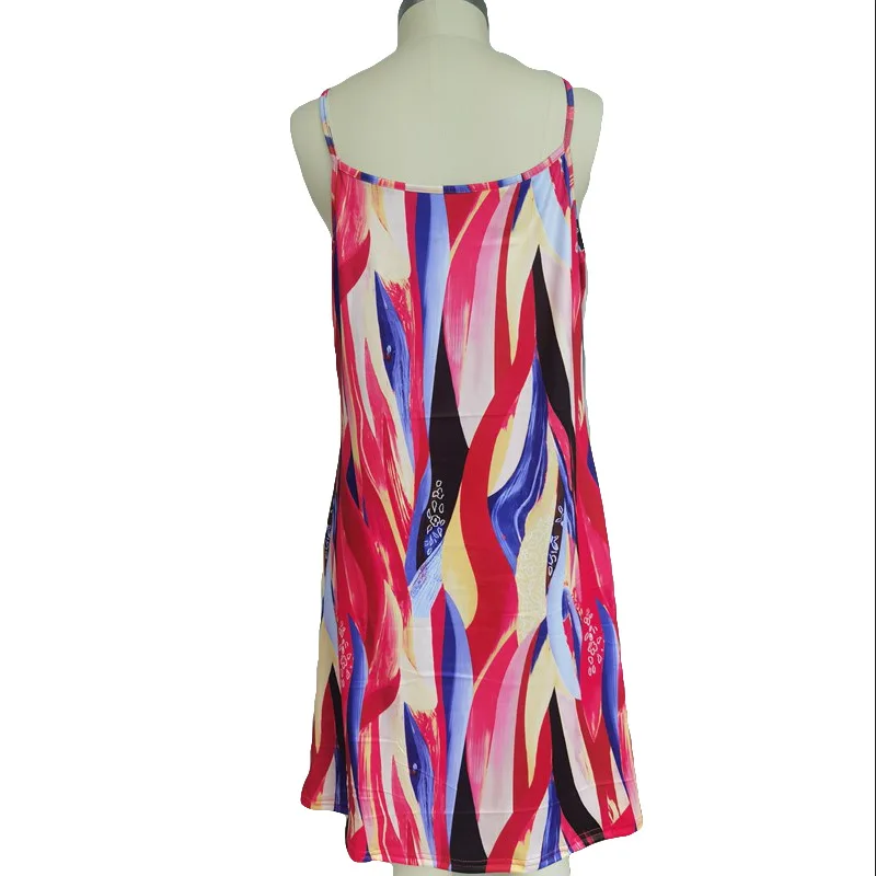 Big Size Summer Women Dress Sexy Boho Beach Spaghetti Strap Mini Dress 2021 New Female Sundress Loose Casual Tank Dress Vestidos
Big Size Summer Women Dress Sexy Boho Beach Spaghetti Strap Mini Dress 2021 New Female Sundress Loose Casual Tank Dress Vestidos