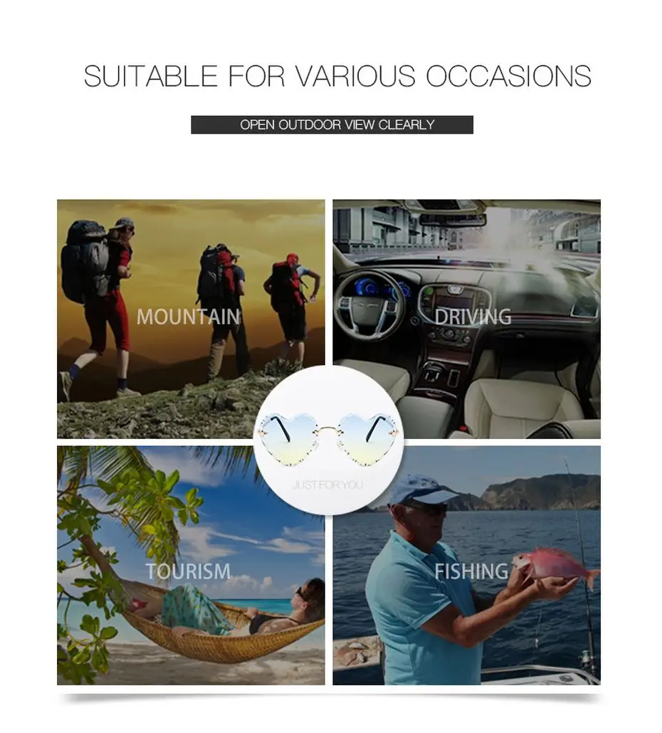 WOENFEL Sunglasses 2021 Luxury Designer New Glasses Fashion Trend Love Sunglasses Transparent Candy Color Casual Glasses
WOENFEL Sunglasses 2021 Luxury Designer New Glasses Fashion Trend Love Sunglasses Transparent Candy Color Casual Glasses