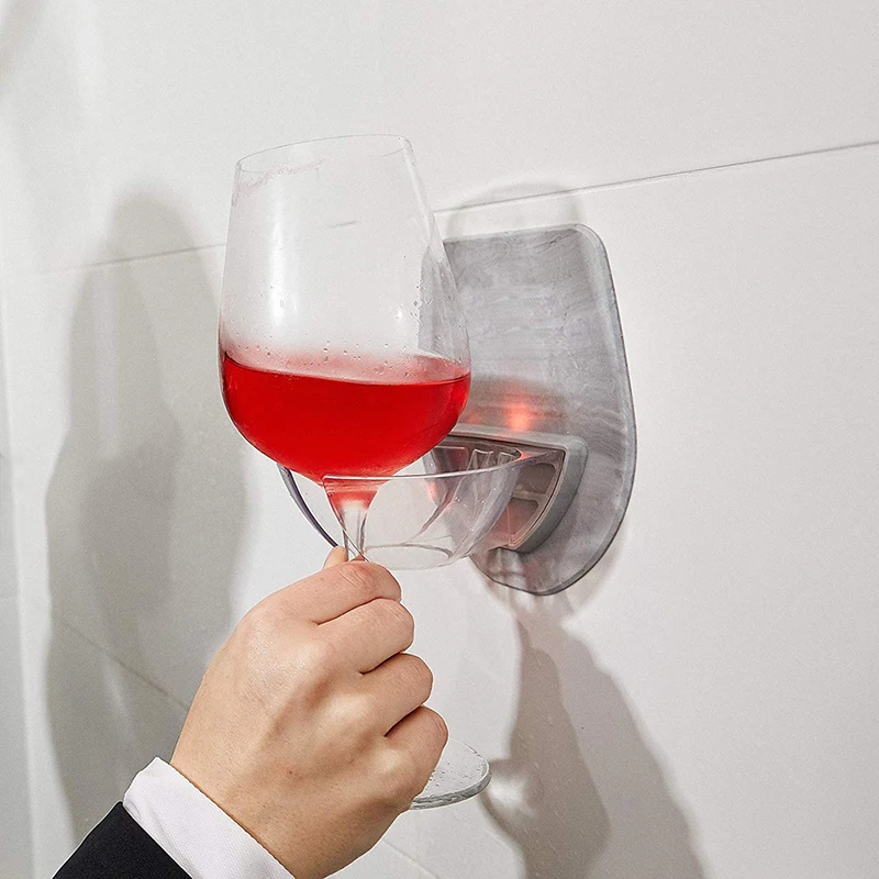 Plastic Strong Paste Wine Glass Holder Simple Bathroom Saver Cup Holder Portable Kitchen Rack Hanging Home Organizer Gadgets
Plastic Strong Paste Wine Glass Holder Simple Bathroom Saver Cup Holder Portable Kitchen Rack Hanging Home Organizer Gadgets