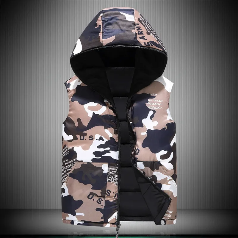 Men's Fashion Winter Reversible Men Brand Hooded Male Cotton-Padded Waistcoat Jacket and Coat Warm Vest NEW
Men's Fashion Winter Reversible Men Brand Hooded Male Cotton-Padded Waistcoat Jacket and Coat Warm Vest NEW