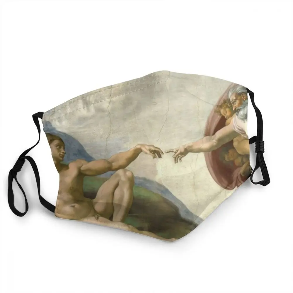 Michelangelo Sistine Chapel Design Mouth Face Mask The Creation of Adam Anti Haze Dustproof Protection Cover Mouth Muffle
Michelangelo Sistine Chapel Design Mouth Face Mask The Creation of Adam Anti Haze Dustproof Protection Cover Mouth Muffle