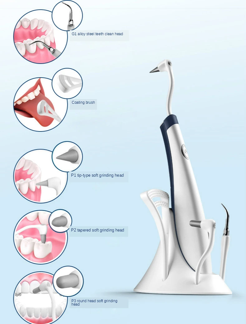 Dental stain tools dental whitening oral hygiene 5 in 1 portable electronic acoustic scaler dental calculus remover
Dental stain tools dental whitening oral hygiene 5 in 1 portable electronic acoustic scaler dental calculus remover