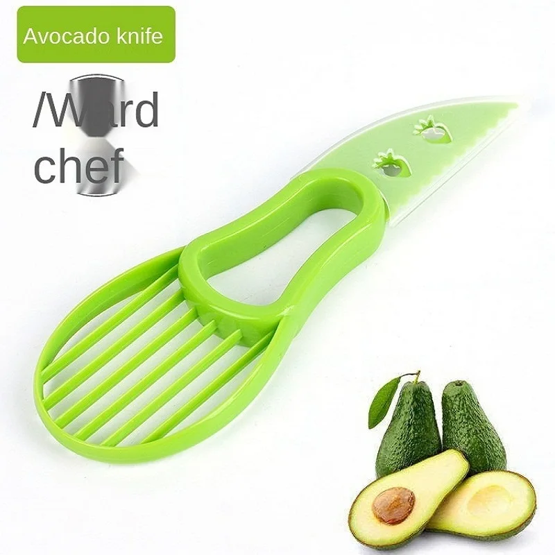 

High-quality avocado knife and pulp separation three-in-one fruit cutter avocado cutter peel cutter small fruit cutting artifact