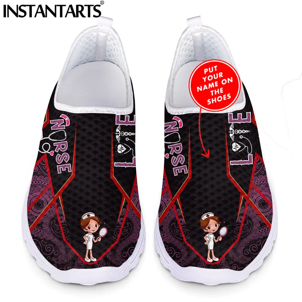 INSTANTARTS Cute Cartoon Doctor/Nurse Brand Design Mesh Physician Nursing Shoes Women Flat Sneakers Ladies Loafers Zapatos Mujer
INSTANTARTS Cute Cartoon Doctor/Nurse Brand Design Mesh Physician Nursing Shoes Women Flat Sneakers Ladies Loafers Zapatos Mujer