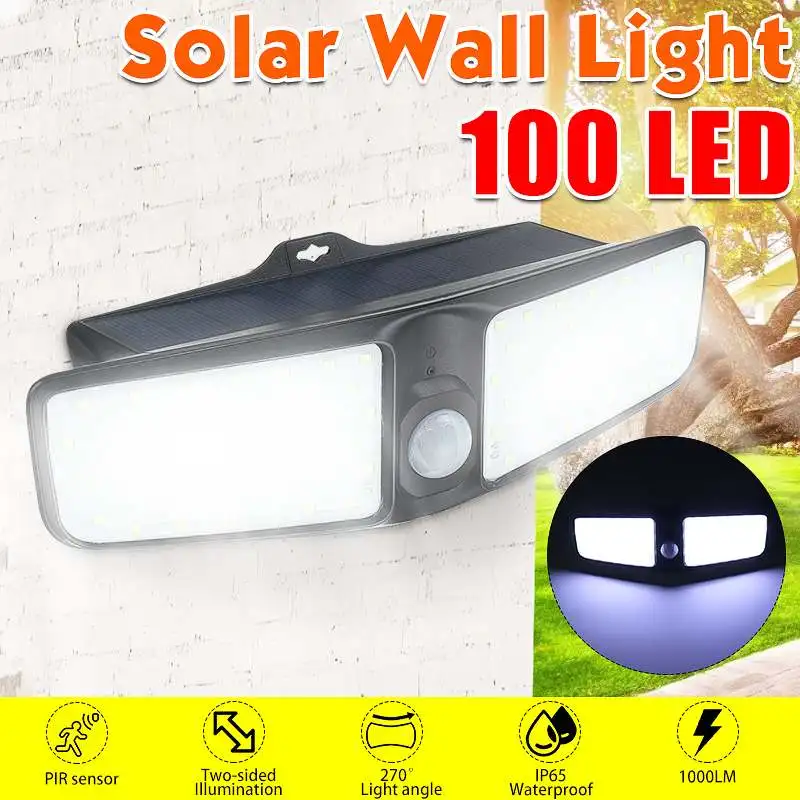 Newest LED Solar Light Double Head PIR Motion Sensor Lamp Waterproof IP65 Outdoor Garden Solar Wall Lamp Dorpshiping
Newest LED Solar Light Double Head PIR Motion Sensor Lamp Waterproof IP65 Outdoor Garden Solar Wall Lamp Dorpshiping