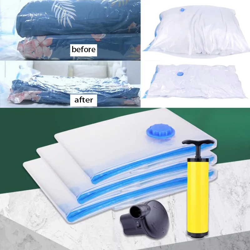 1pcs New Convenient Vacuum Bag Storage Organizer Transparent Clothes Organizer Seal Compressed Travel Saving Space Bags Package
1pcs New Convenient Vacuum Bag Storage Organizer Transparent Clothes Organizer Seal Compressed Travel Saving Space Bags Package