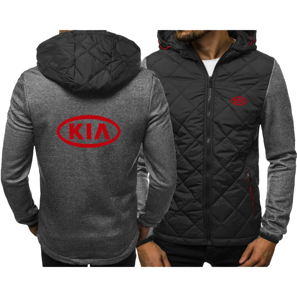 Men's spring and autumn KIA printing casual diamond stitching hoodie fashion cardigan long-sleeved zipper jacket hoodie
Men's spring and autumn KIA printing casual diamond stitching hoodie fashion cardigan long-sleeved zipper jacket hoodie
