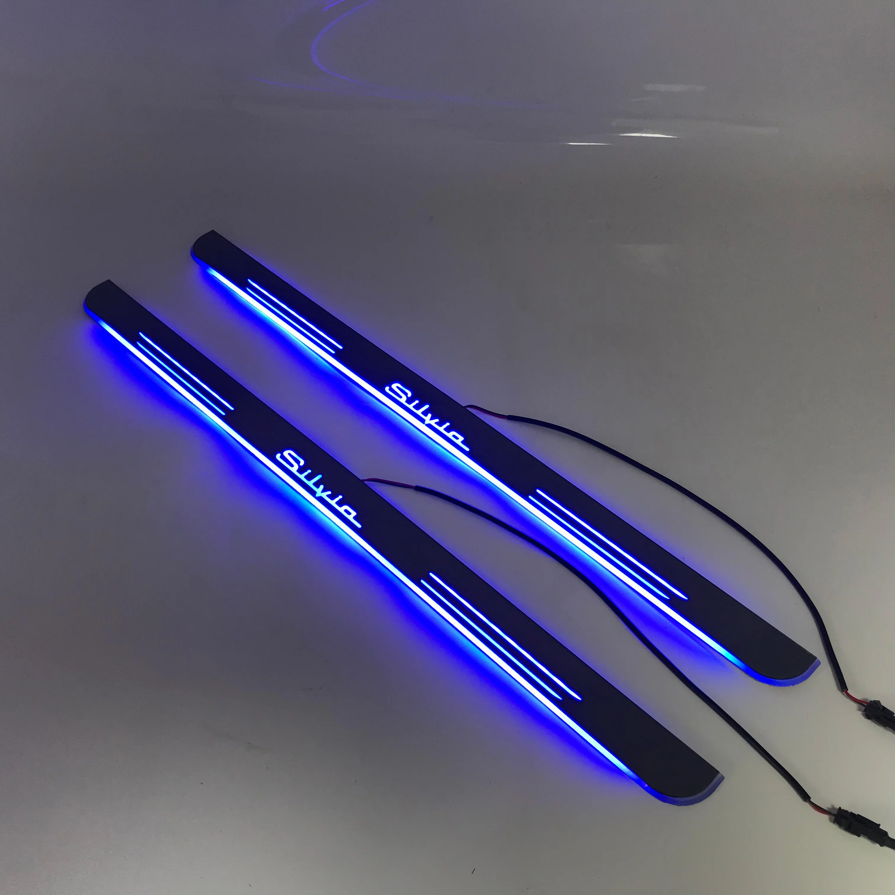 Acrylic mobile LED welcome scooter wear plate door sill frame path light for for Subaru Silvia dedicated Flow/fixed light
Acrylic mobile LED welcome scooter wear plate door sill frame path light for for Subaru Silvia dedicated Flow/fixed light