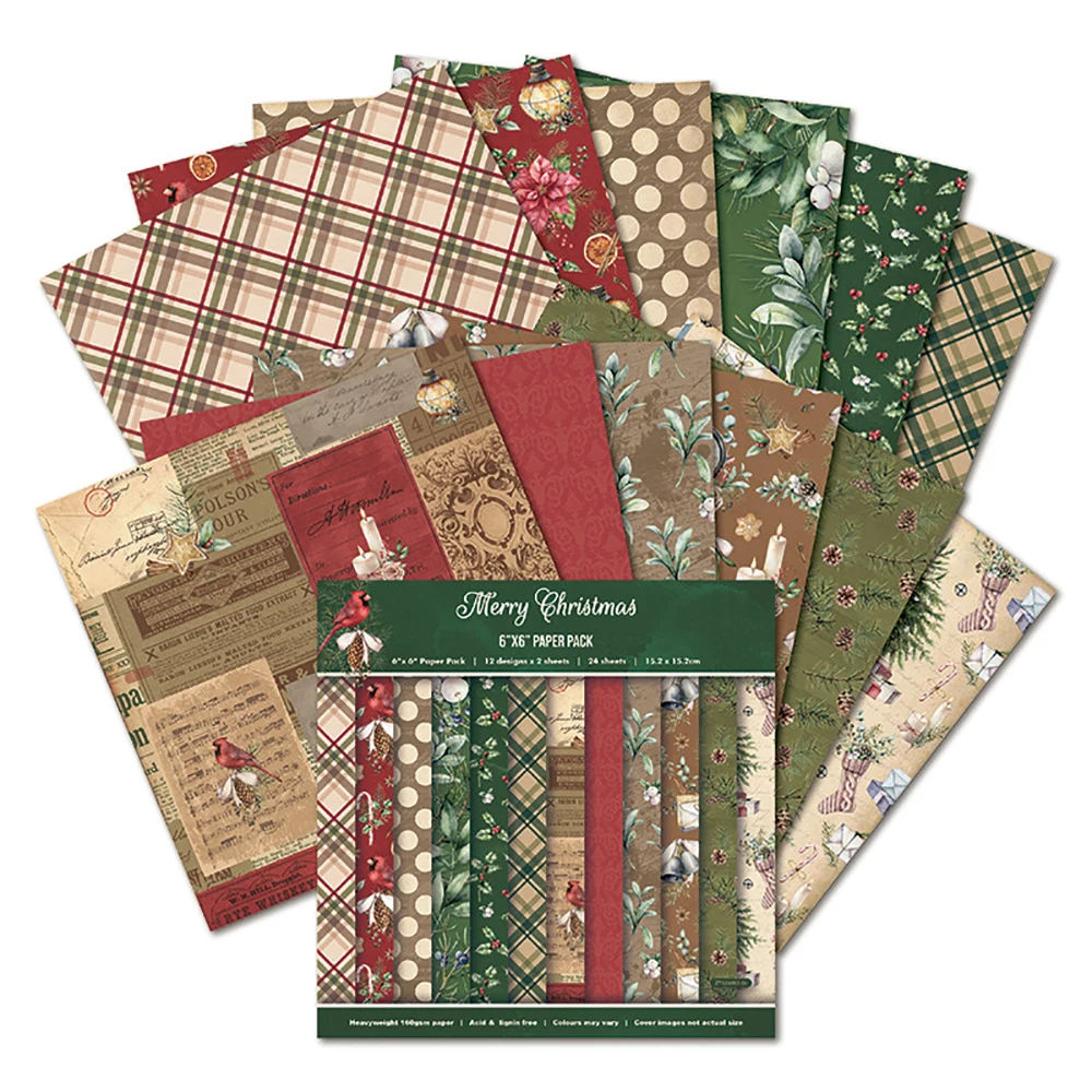 Merry Christmas 6-inch Account Background Paper Material DIY Photo Album Pattern Paper Art Scrapbook Sweet Flowers Grid
Merry Christmas 6-inch Account Background Paper Material DIY Photo Album Pattern Paper Art Scrapbook Sweet Flowers Grid