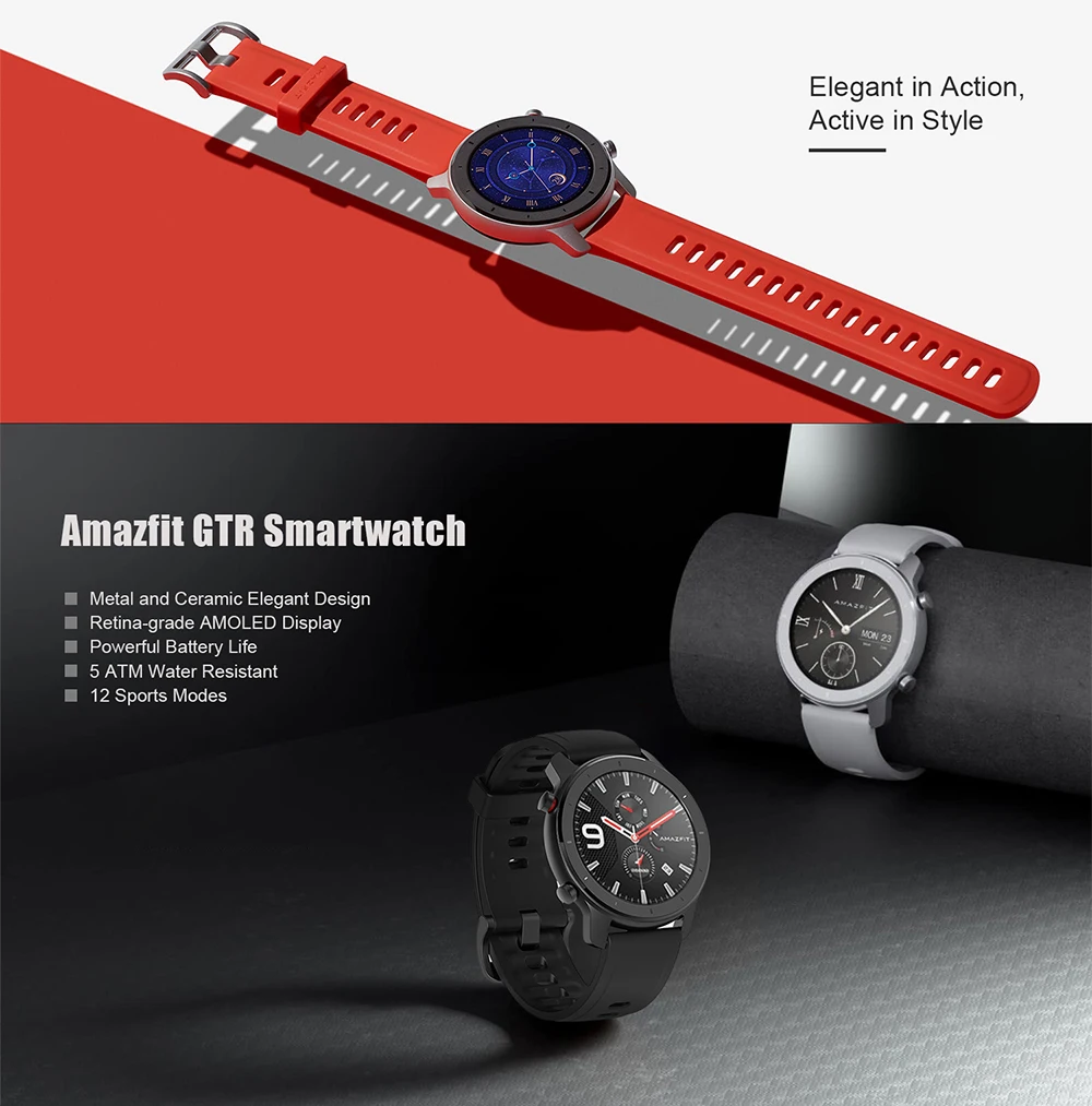 Original Amazfit GTR 2 Smartwatch 326ppi Display Music 14-day Battery Life Sleep Monitoring Smart Watch For Android iOS Phone
Original Amazfit GTR 2 Smartwatch 326ppi Display Music 14-day Battery Life Sleep Monitoring Smart Watch For Android iOS Phone