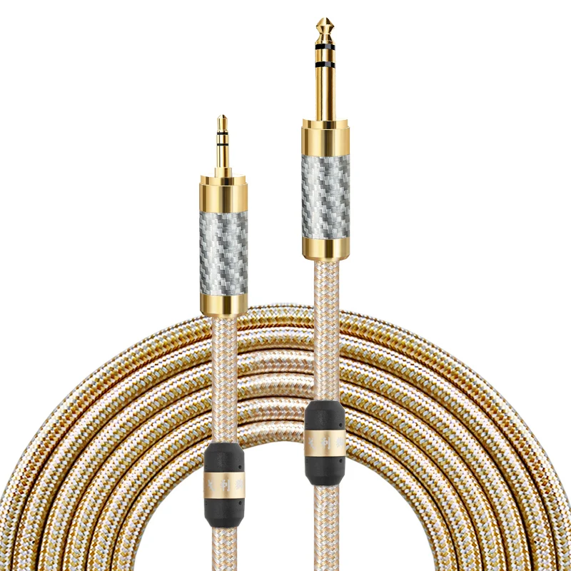 HiFi 3.5mm 1/8" Male to 6.35mm 1/4" Male TRS Stereo Audio Cable for iPhone Laptop Home Theater Devices Amplifiers 1m 2m 3m 5m
HiFi 3.5mm 1/8" Male to 6.35mm 1/4" Male TRS Stereo Audio Cable for iPhone Laptop Home Theater Devices Amplifiers 1m 2m 3m 5m