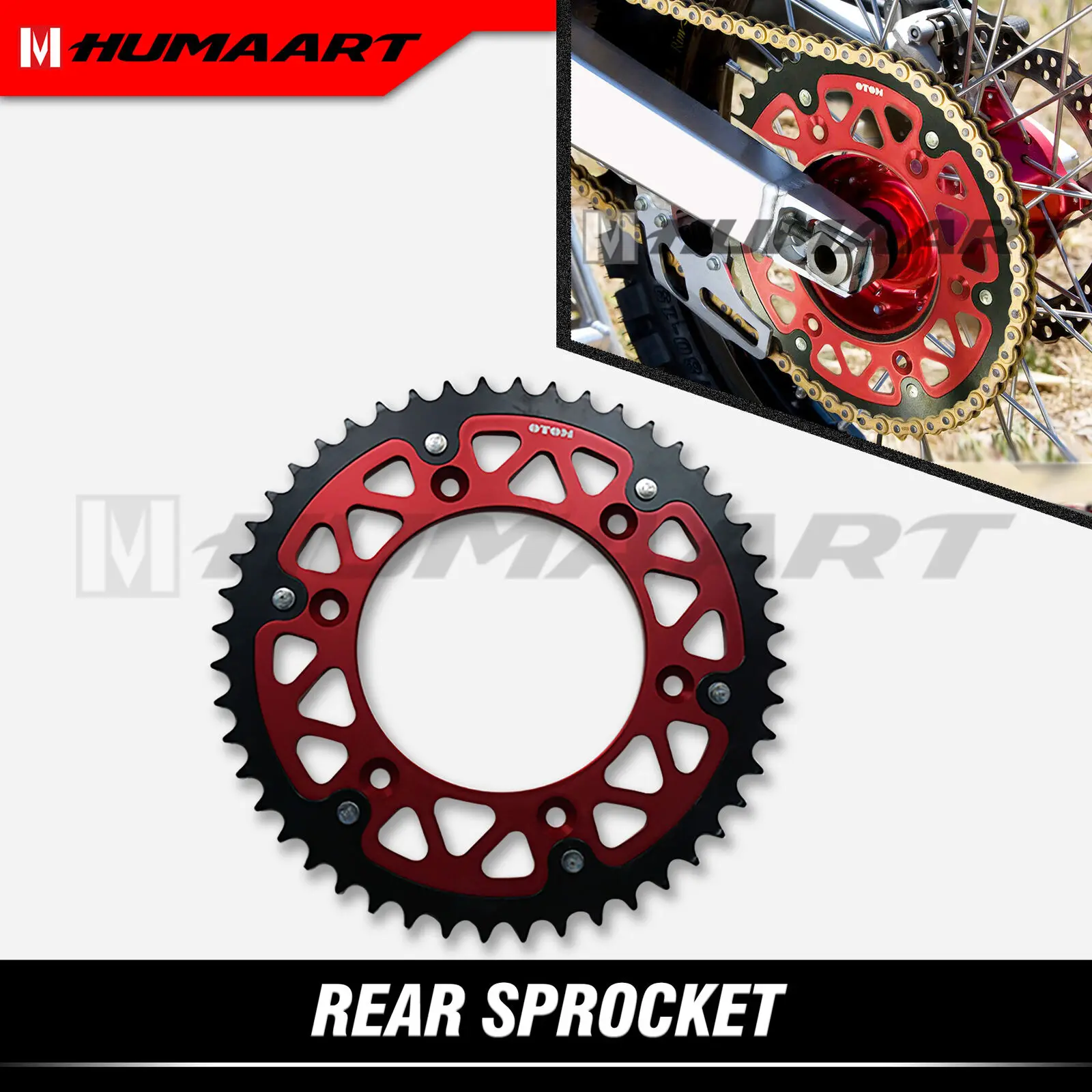 Задняя звездочка для мотоцикла huпера, алюминиевая сталь 48 T, подходит для CR CRF F R X XR R велосипеда-внедорожника, Кросса MX Fit Chain 520 
Задняя звездочка для мотоцикла huпера, алюминиевая сталь 48 T, подходит для CR CRF F R X XR R велосипеда-внедорожника, Кросса MX Fit Chain 520