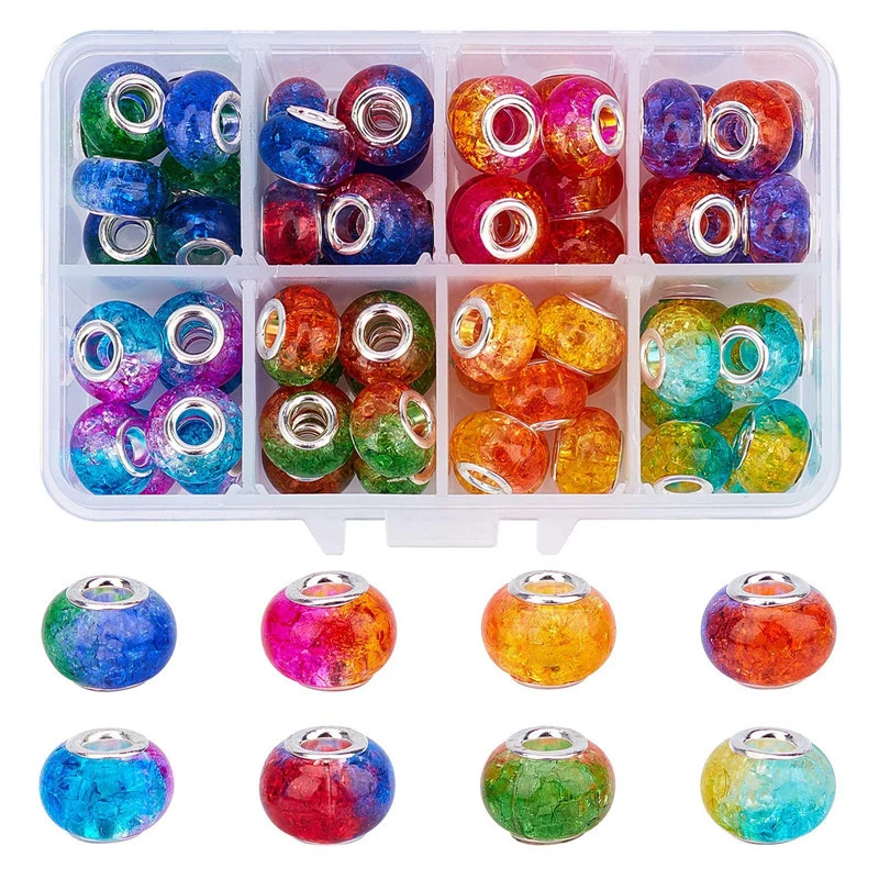 10Pcs Mixed 2 Colors Resin Flower Big Hole Beads Charms Fit Pandora Snake Chain Bangle DIY Women Jewelry Bracelet Accessories
10Pcs Mixed 2 Colors Resin Flower Big Hole Beads Charms Fit Pandora Snake Chain Bangle DIY Women Jewelry Bracelet Accessories