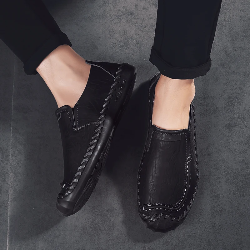Men Casual Shoes Fashion Moccasins handamde sewing Genuine Leather Men Loafers Flats Shoes Men Footwear Slip On Zapatos Hombre
Men Casual Shoes Fashion Moccasins handamde sewing Genuine Leather Men Loafers Flats Shoes Men Footwear Slip On Zapatos Hombre