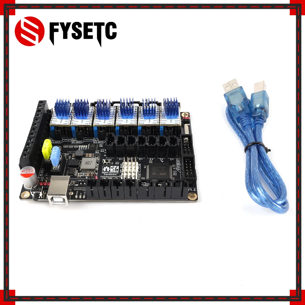 S6 V1.2 Board 32 Bit Control Board WIth 6pcs TMC2209 V3.0 Stepper Motor Driver Uart Flying Wire MX Connector VS F6 V1.3 SKR V1.3
S6 V1.2 Board 32 Bit Control Board WIth 6pcs TMC2209 V3.0 Stepper Motor Driver Uart Flying Wire MX Connector VS F6 V1.3 SKR V1.3