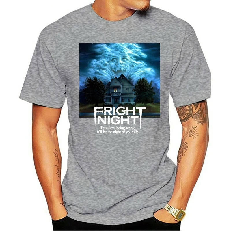 Fright Night 1985 Film Poster T Shirt Coolest Tee Cool Matrix Movie T-shirts Men T Shirt Cotton O Neck Custom Printed Men T
Fright Night 1985 Film Poster T Shirt Coolest Tee Cool Matrix Movie T-shirts Men T Shirt Cotton O Neck Custom Printed Men T