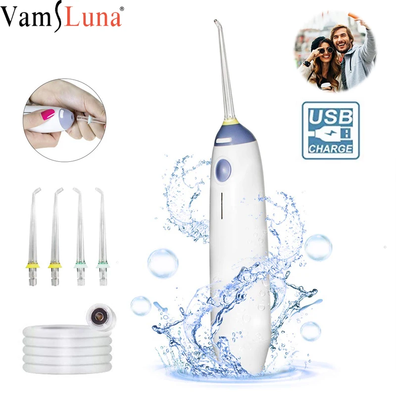 Electric Dental Water Flosser Power Cordless Oral Irrigator Portable With Removes debris and reduces bacteria - Travel And Home | Бытовая