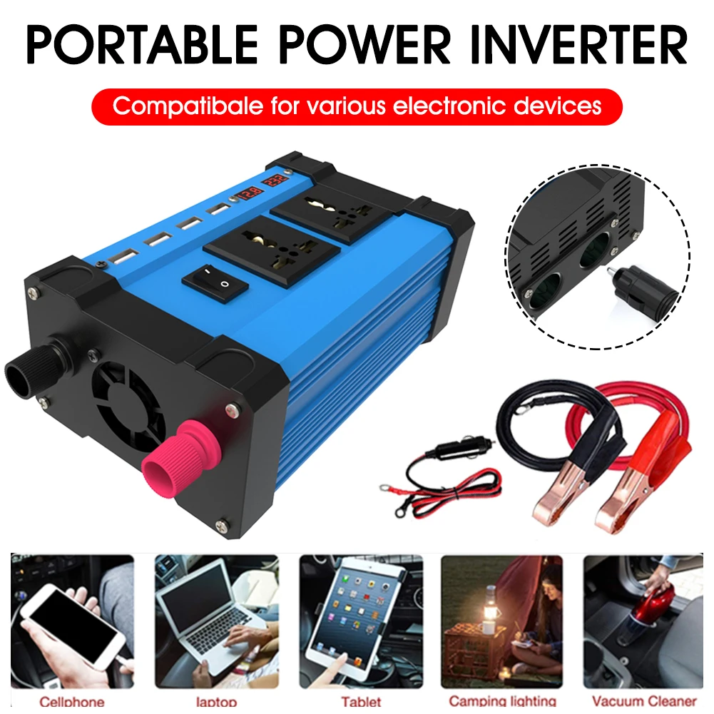 Wholesale 4000W Car Power Inverter with Digital LED Display Inversor 12V 220V 110V DC to AC Sine Wave Convertor Auto Inverter
Wholesale 4000W Car Power Inverter with Digital LED Display Inversor 12V 220V 110V DC to AC Sine Wave Convertor Auto Inverter