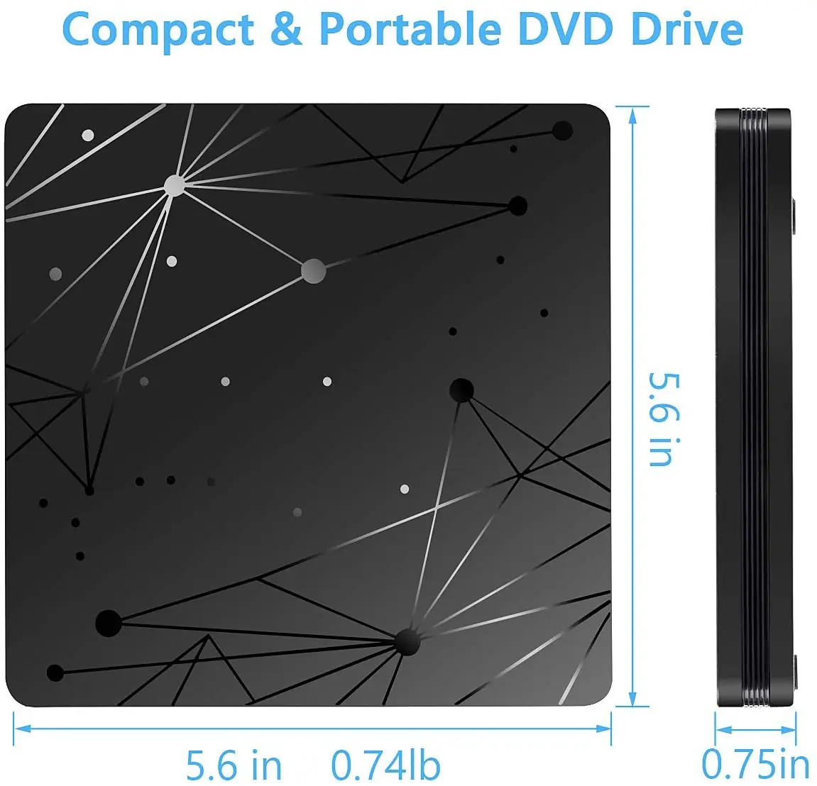 External USB3.0 DVD RW CD Writer Slim Optical Drive Burner Reader Player Tray Type Portable For PC Laptop
External USB3.0 DVD RW CD Writer Slim Optical Drive Burner Reader Player Tray Type Portable For PC Laptop