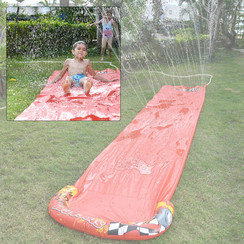 PVC Single Surf Racing Water Slide Lawn Sprinkler Mat Kids Water Game Toys Outdoor Backyard Lawn Toys for Kids Children Fun Toy
PVC Single Surf Racing Water Slide Lawn Sprinkler Mat Kids Water Game Toys Outdoor Backyard Lawn Toys for Kids Children Fun Toy