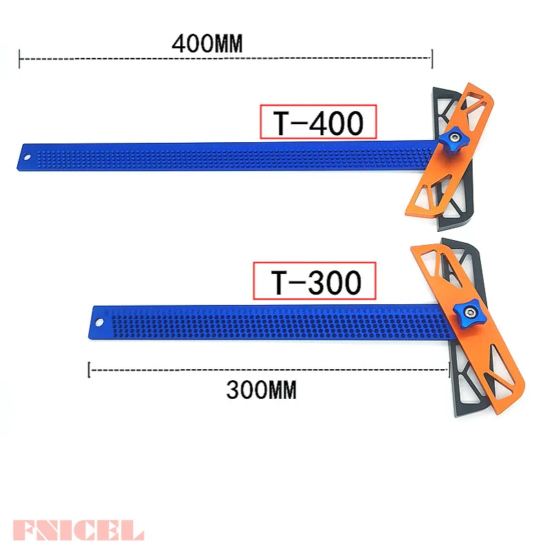 Линейка угловая для деревообработки T300/T400 алюминиевая Т образная линейка