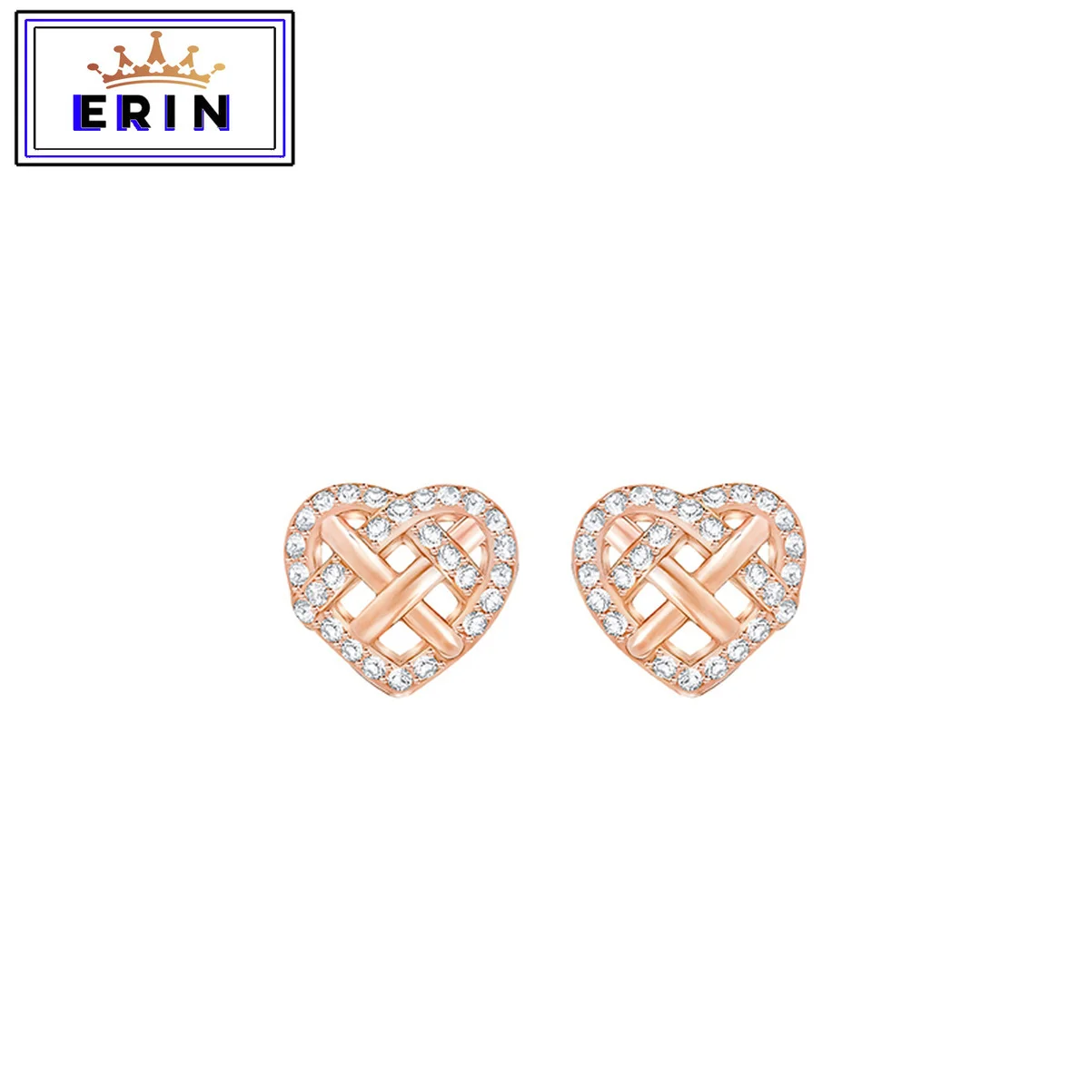 ERIN High quality SWA, simple temperament, love type hollow crystal lady Earrings
ERIN High quality SWA, simple temperament, love type hollow crystal lady Earrings