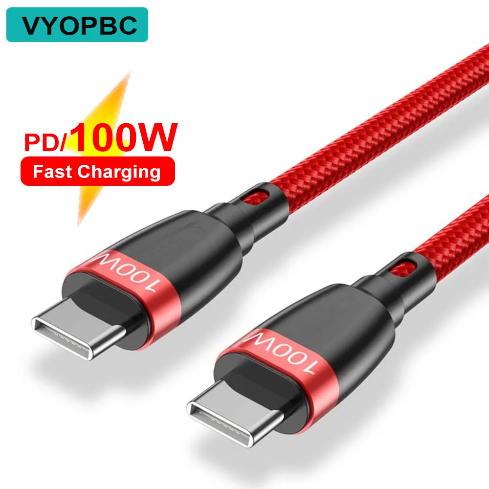 VYOPBC 100W USB C To Type C Cable Quick Charge 4.0 Data Cord Fast Charging For Samsung Xiaomi Macbook Pro USB C Cable PD Cable
VYOPBC 100W USB C To Type C Cable Quick Charge 4.0 Data Cord Fast Charging For Samsung Xiaomi Macbook Pro USB C Cable PD Cable