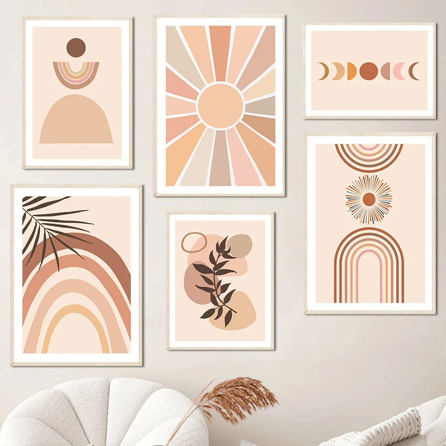 Sunlight, Moon Phases, Leaf Geometry Boho Wall Art Canvas Painting Nordic Posters And Prints Wall Pictures For Living Room Decor
Sunlight, Moon Phases, Leaf Geometry Boho Wall Art Canvas Painting Nordic Posters And Prints Wall Pictures For Living Room Decor