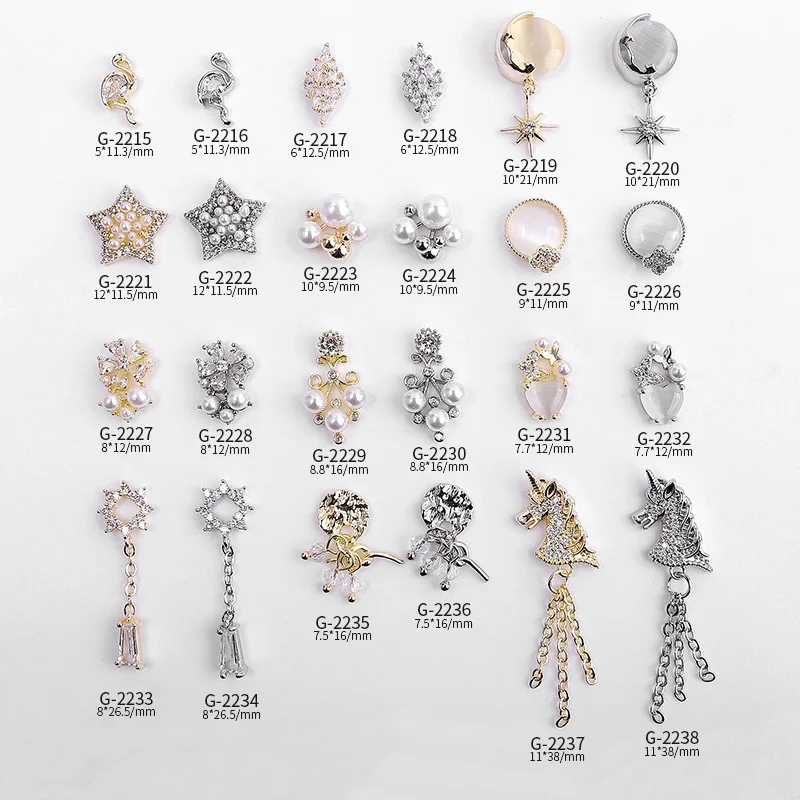 Nail Art Jewelry Wholesale Real Gold Micro-inlaid Zircon Nail Diamond Pentagram Cat Eye Crane Nail Art Decoration G-2215
Nail Art Jewelry Wholesale Real Gold Micro-inlaid Zircon Nail Diamond Pentagram Cat Eye Crane Nail Art Decoration G-2215