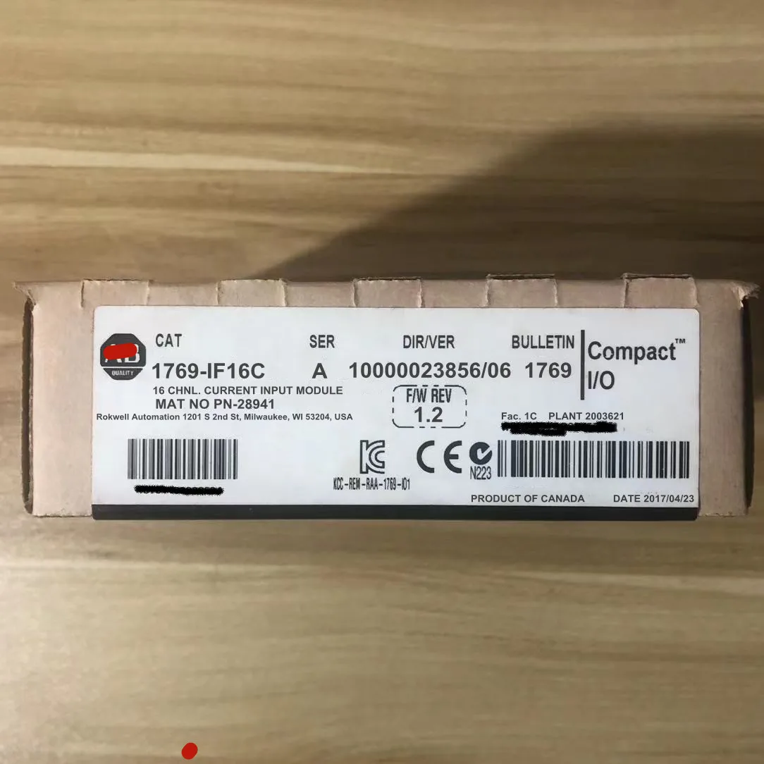 New 1769-IF16C 16-channel analog current input module