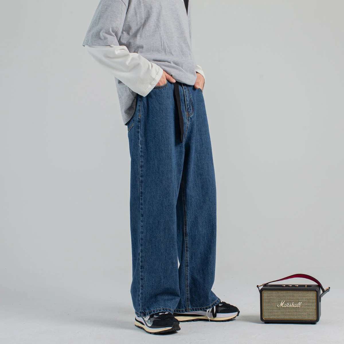 SHZQ Men's Fashion Wide Leg Pants Baggy Homme Biker Denim Trousers Classic Cargo Pocket Jeans Blue Daddy Casual Pants S-2xl
SHZQ Men's Fashion Wide Leg Pants Baggy Homme Biker Denim Trousers Classic Cargo Pocket Jeans Blue Daddy Casual Pants S-2xl
