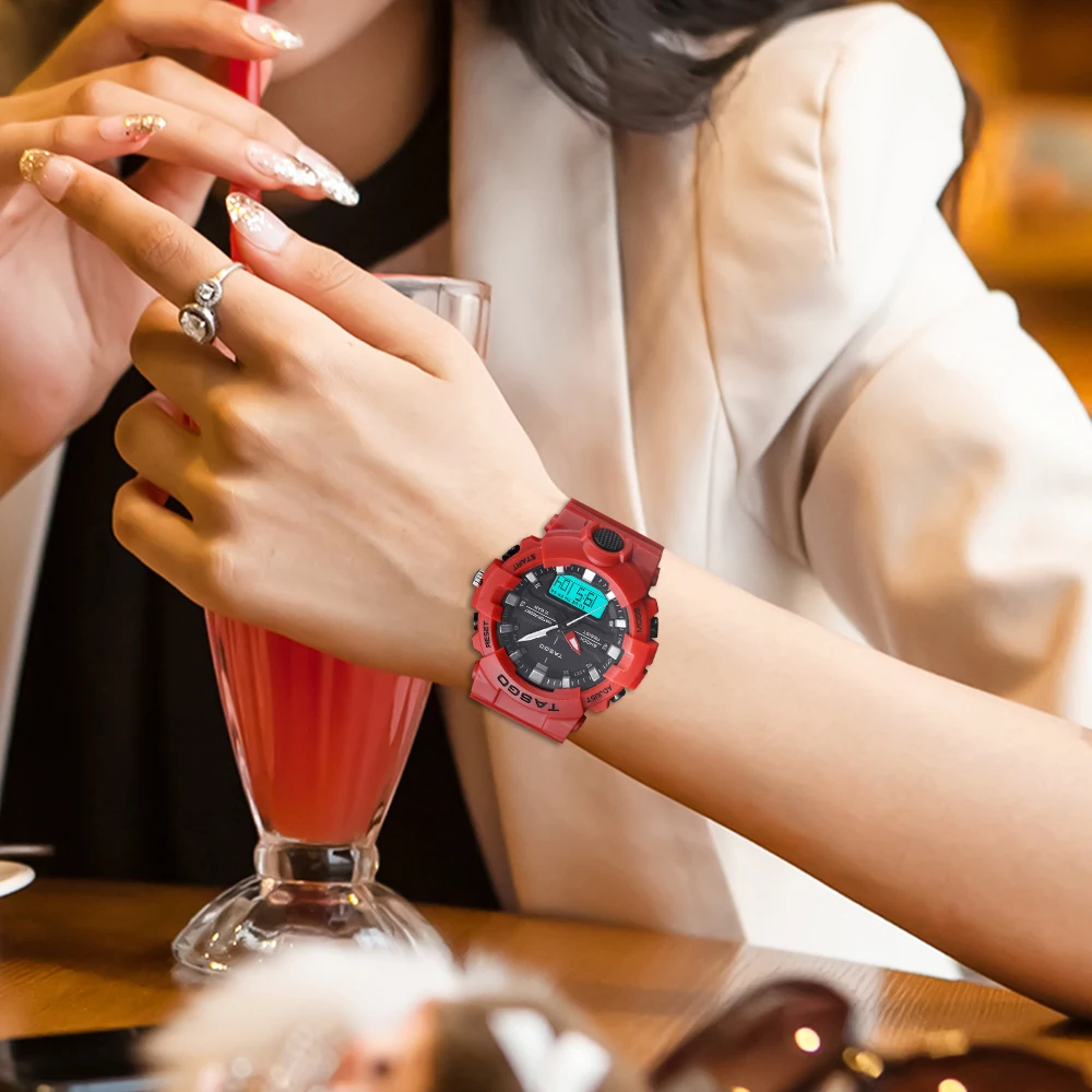 TASGO Fashion Women Digital Watches Dress Ladies LED Electronic Quartz Watch 2020 Clock Waterproof Wristwatches Relogio Feminino