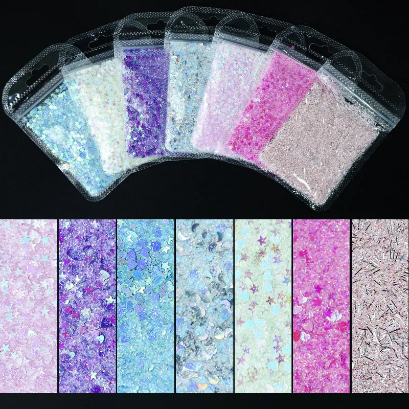 5g/Bag Irregular Shape(Peach Heart/Moon/Five-Pointed Star)Xixed Dazzling Glitter Polish Manicure DIY Illusory Color Nail Sequins
5g/Bag Irregular Shape(Peach Heart/Moon/Five-Pointed Star)Xixed Dazzling Glitter Polish Manicure DIY Illusory Color Nail Sequins