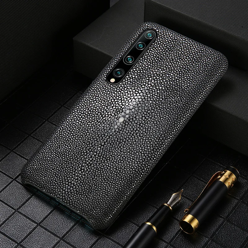 Чехол для телефона из натуральной кожи с жемчугом gourami xiaomi mi 10 pro mi10 9 8 Max3 Mix3 чехол