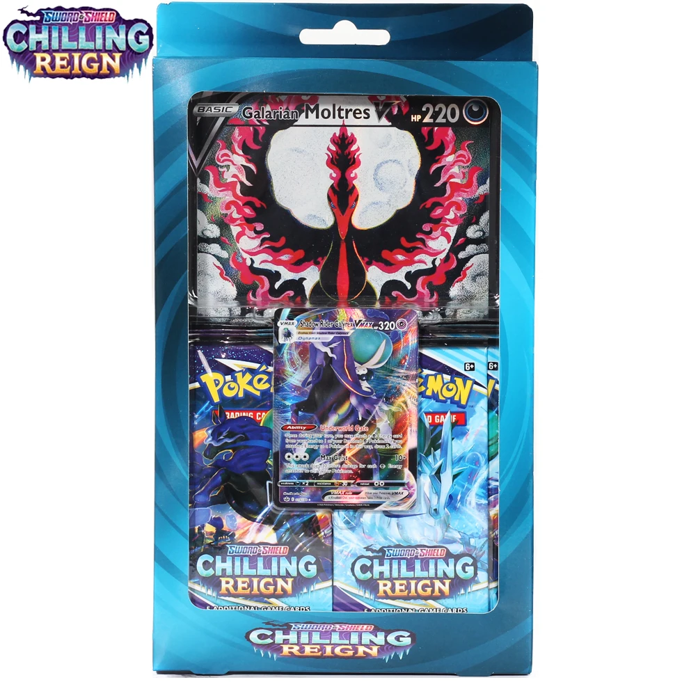Newest 51pcs Pokemon Cards 1pcs Oversized Pokmon TCG: Sword and Shield Chilling Reign Box Trading Card Game Collection Toy
Newest 51pcs Pokemon Cards 1pcs Oversized Pokmon TCG: Sword and Shield Chilling Reign Box Trading Card Game Collection Toy