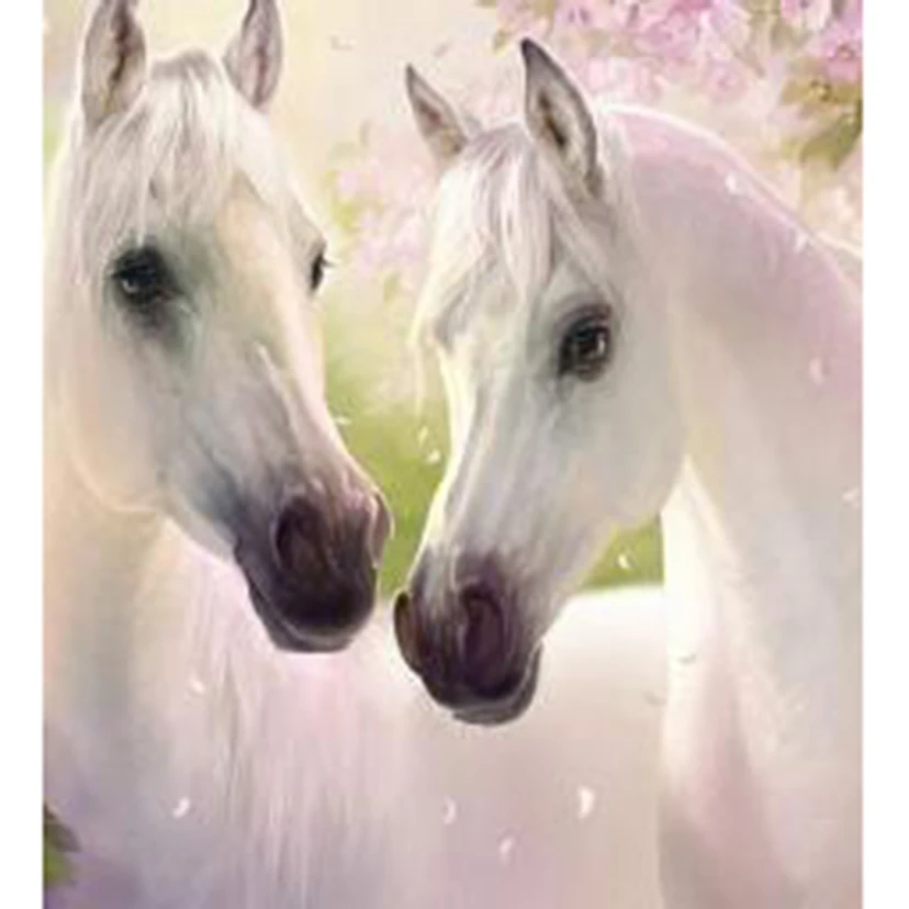 Diamond Painting 5D DIY Square/Round Diamond Animal Painting Double White Horse Beauty Picture Cross Stitch Decoration Art TX601
Diamond Painting 5D DIY Square/Round Diamond Animal Painting Double White Horse Beauty Picture Cross Stitch Decoration Art TX601