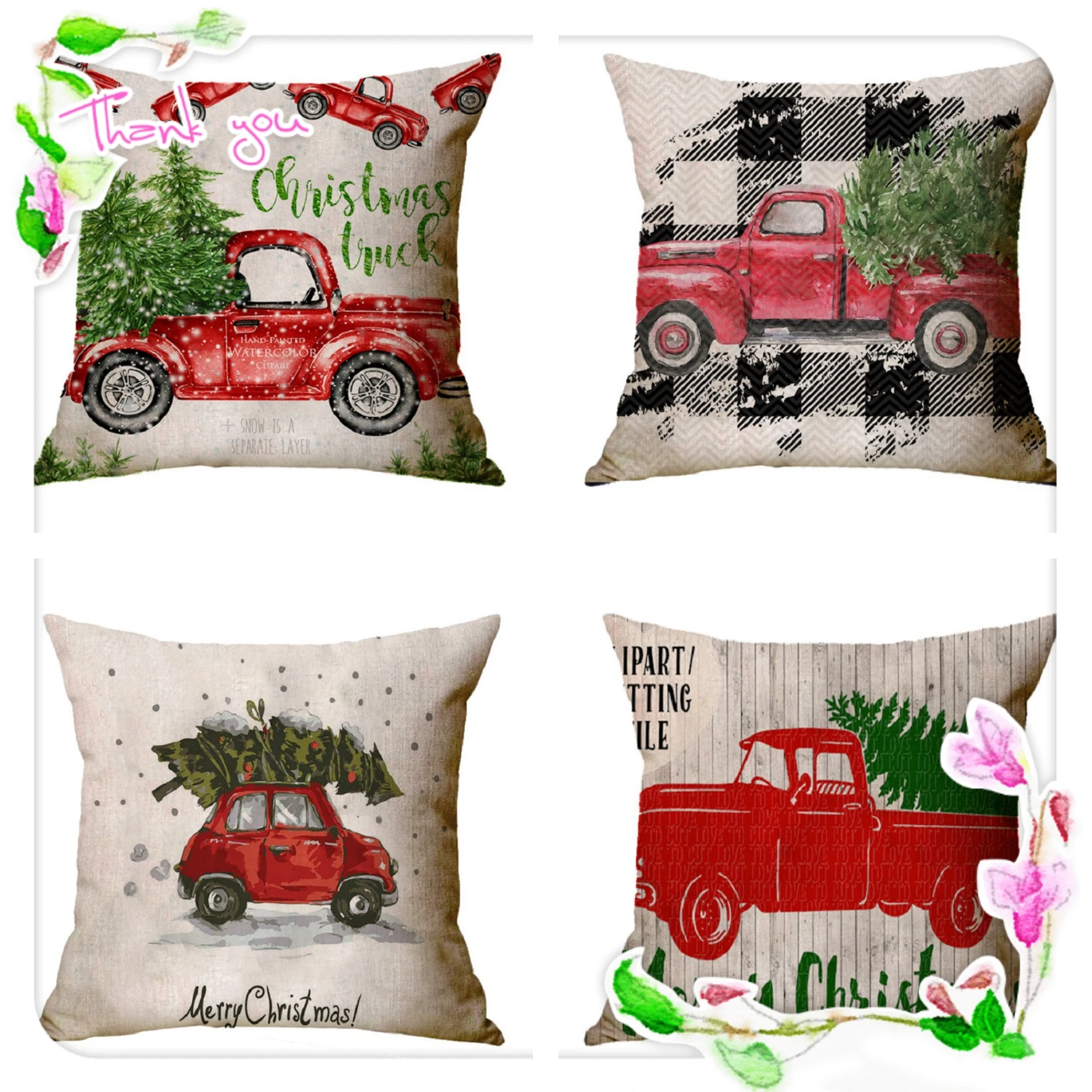 New in 2021 Christmas Pillow Pillowcase Elk Snowman Decorate Office sofa Seat Cushion Mat 4Pcs New product series-002
New in 2021 Christmas Pillow Pillowcase Elk Snowman Decorate Office sofa Seat Cushion Mat 4Pcs New product series-002