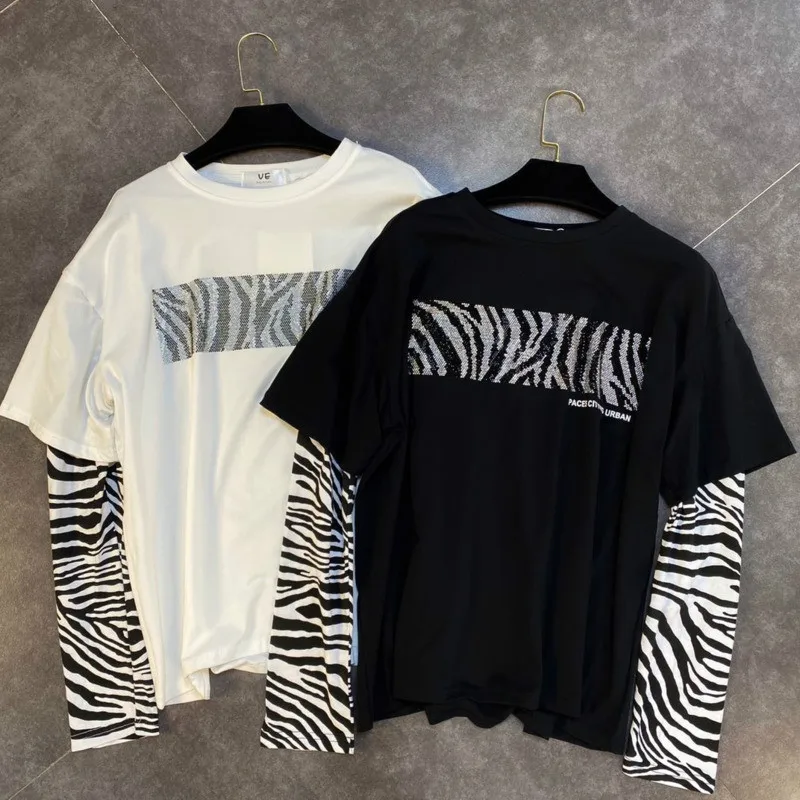 2020 New Autumn Fashion Casual Round Neck Patchwork Long Sleeve Slim Zebra Print Loose T Shirt Top Women C077
2020 New Autumn Fashion Casual Round Neck Patchwork Long Sleeve Slim Zebra Print Loose T Shirt Top Women C077