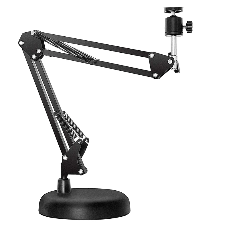 Webcam Stand For Desktop Suspension Boom Scissor Arm Stand With Upgraded Round Base,For Logitech Webcam
Webcam Stand For Desktop Suspension Boom Scissor Arm Stand With Upgraded Round Base,For Logitech Webcam