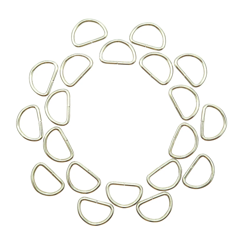20PCS Metal D Ring 15/20/25/38mm Hand Bag Purse Strap Belt Dog Collar Chain Clasp DIY Needlework Garment Accessories Buckles
20PCS Metal D Ring 15/20/25/38mm Hand Bag Purse Strap Belt Dog Collar Chain Clasp DIY Needlework Garment Accessories Buckles