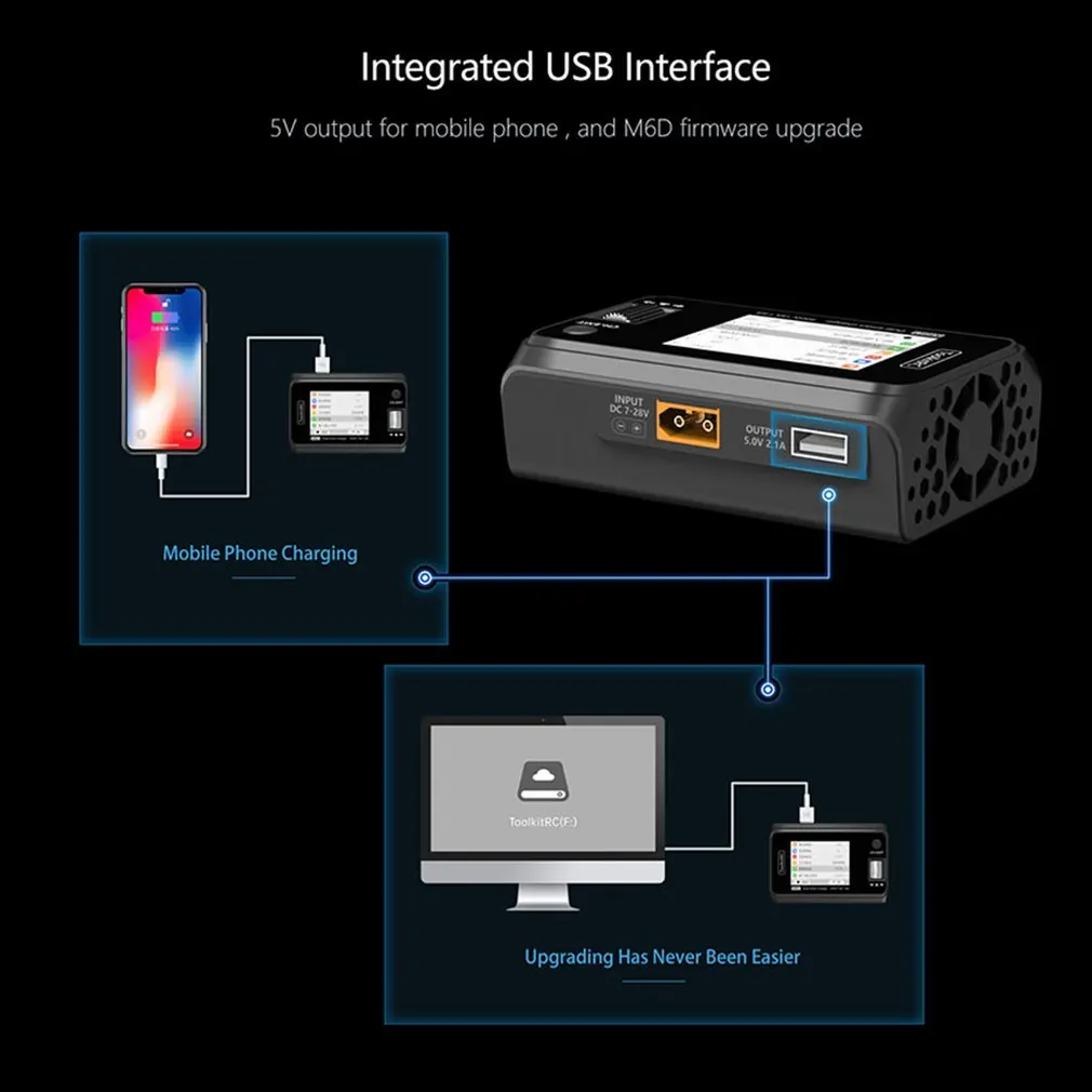 Новинка ToolkitRC M6D 250 Вт 15 а Двухканальное мини смарт-зарядное устройство Dis зарядное устройство для 1-6S Lipo батареи FPV модели запасные части
Новинка ToolkitRC M6D 250 Вт 15 а Двухканальное мини смарт-зарядное устройство Dis зарядное устройство для 1-6S Lipo батареи FPV модели запасные части