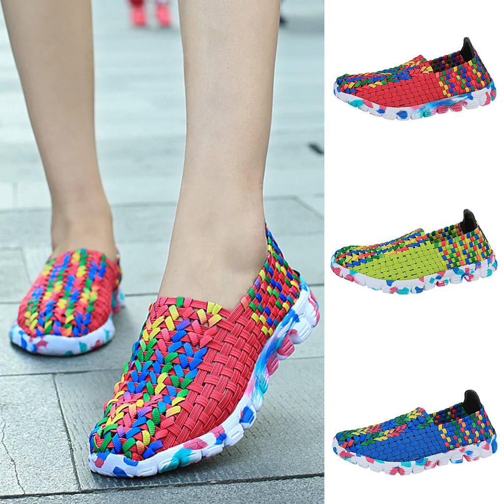 Women's Flat Shoes Plus Size Fashion Casual Cane Footwear Mixed Colors Lightweight Breathable Sport Shoes Female 2020
Women's Flat Shoes Plus Size Fashion Casual Cane Footwear Mixed Colors Lightweight Breathable Sport Shoes Female 2020